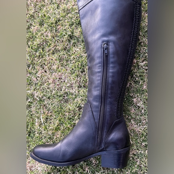 Vince Camuto Bendra Riding Boots Tall Riding Black Leather Boots Womens Size 6.5 - Picture 10 of 10
